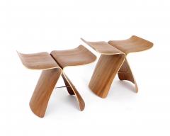 Sori Yanagi Sori Yanagi Butterfly Stool in Molded Rosewood Tendo Mokko - 4239614