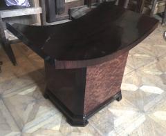 Soubrier Maison Soubrier Extreme Quality Art Deco Curule Stool in Makassar Burl - 484032