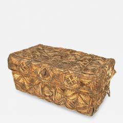 South American Cowhide Leather Trunk - 2802390