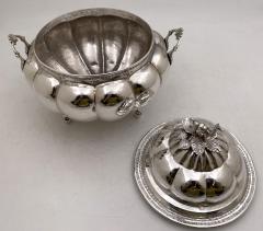 South American Silver Tureen Covered Bowl with Camel Finial - 3388755