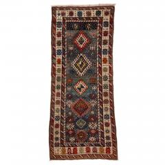 South Caucasian wool wheel of life long rug - 3640564