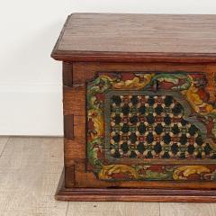 Southeast Asian Carved and Painted Document Box 19th century - 3163654
