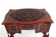 Southeast Asian Red Lacquered Decorated Desk - 1429069