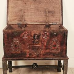 Southeast Asian Teak Merchants Trunk 19th century or earlier - 4729072