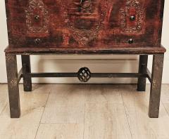 Southeast Asian Teak Merchants Trunk 19th century or earlier - 4729073