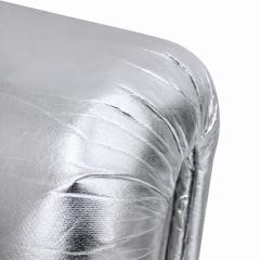 Space Age Moscheni Fiberglass And Silver Vinyl Fabric Italian 1970s Lounge Chair - 4514209