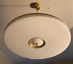 Space Age Pendant in Golded Aluminium and Perspex - 1309946