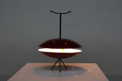 Space Age Red Black Lamp 1970s - 2340172