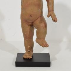 Spanish 17th 18th Century Hand Carved Wooden Baroque Angel - 4111921