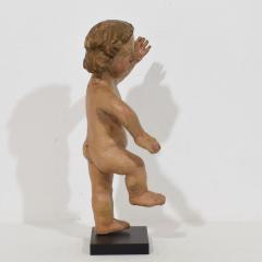 Spanish 17th 18th Century Hand Carved Wooden Baroque Angel - 4111936