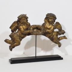 Spanish 18th Century Carved Wooden Baroque Angel Fragment - 4120860
