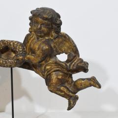 Spanish 18th Century Carved Wooden Baroque Angel Fragment - 4121023