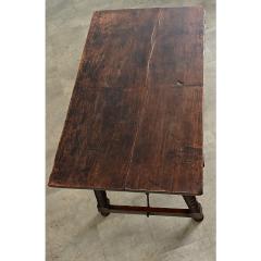 Spanish 18th Century Chestnut Forged Iron Table - 4663649