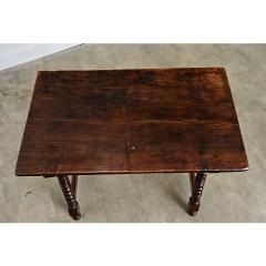Spanish 18th Century Chestnut Forged Iron Table - 4663659