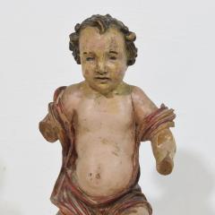 Spanish 18th Century Hand Carved Wooden Baroque Angel - 4120973