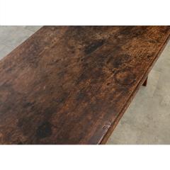 Spanish 18th Century Single Plank Top Walnut Iron Table - 4645619