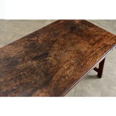 Spanish 18th Century Single Plank Top Walnut Iron Table - 4645632