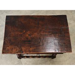 Spanish 18th Century Solid Carved Chestnut Table - 4712465