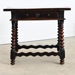 Spanish 18th Century Solid Carved Chestnut Table - 4712487
