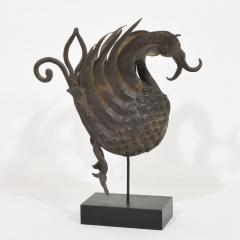 Spanish 19th Century Hand Forged Iron Bird Fragment - 4119487