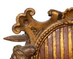 Spanish Baroque Polychrome And Giltwood Coat Of Arms - 4131166