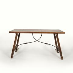 Spanish Baroque Style Chestnut Trestle Table Circa 1850 - 4119075