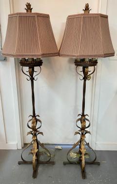 Spanish Baroque Style Wrought Iron Floor Lamp by Fine Art Lighting a Pair - 3350920