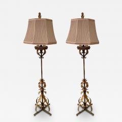 Spanish Baroque Style Wrought Iron Floor Lamp by Fine Art Lighting a Pair - 3351439