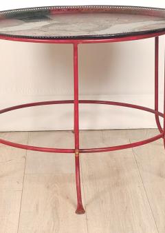 Spanish Colonial Painted Tray on Later Stand - 4649765
