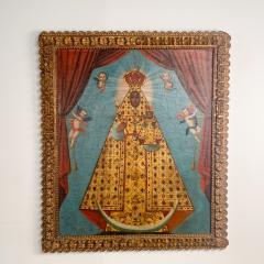 Spanish Colonial Painting of Our Lady of Solitude probably circa 1900 Mexico - 3001635