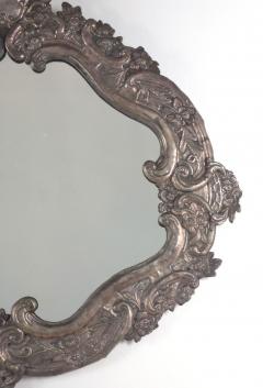 Spanish Colonial Silvered Metal Mirror Peru 19th century or earlier - 4035680