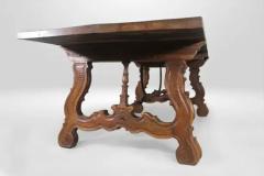 Spanish Friar Table in Liria style made of Olive tree wood Iron s XVIII - 3299095