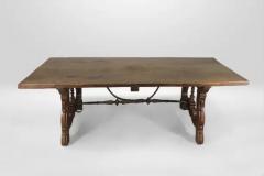 Spanish Friar Table in Liria style made of Olive tree wood Iron s XVIII - 3299143