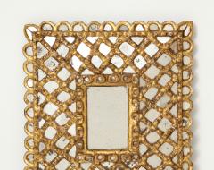 Spanish Gilded and Carved Petite Wood Mirror - 1519139