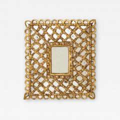 Spanish Gilded and Carved Petite Wood Mirror - 1521907