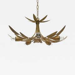 Spanish Gilt Iron Foliate Chandelier - 3922740