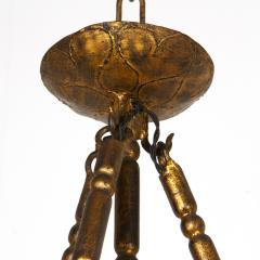 Spanish Gilt Iron Hanging Light - 3634752