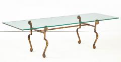 Spanish Gilt Metal and Glass Coffee Table - 1623710