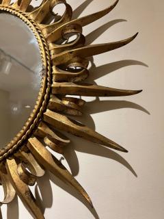 Spanish Gilt Sunburst Mirror - 3873575