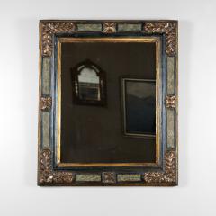 Spanish Giltwood Painted Mirror Frame with Faux Marble Accents Circa 1750 - 3455432
