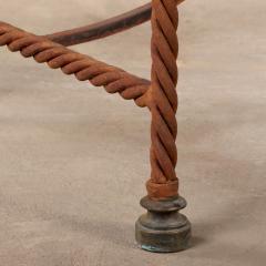 Spanish Iron and Tile Top Table Late 19th C  - 4641118