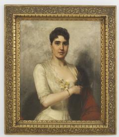 Spanish Lady in White Portrait - 4517218