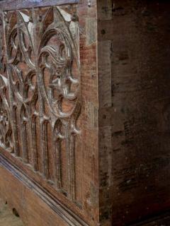 Spanish Late Gothic 16th century Oak Coffer Chest - 655870