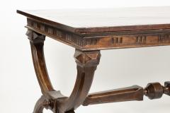 Spanish Neoclassical Style Walnut Library Table Circa 1890 - 3727475