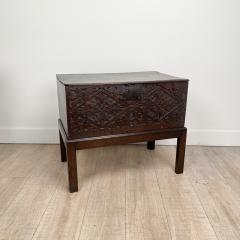 Spanish Oak Document Box on Later Stand circa 1730 - 2506133