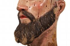 Spanish Polychromed Carved Head of Christ as Ecce Homo early 18th century - 4738583