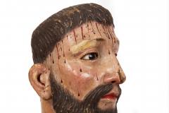Spanish Polychromed Carved Head of Christ as Ecce Homo early 18th century - 4738586