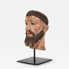 Spanish Polychromed Carved Head of Christ as Ecce Homo early 18th century - 4738741