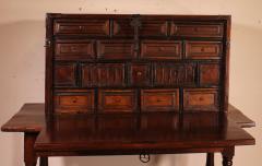 Spanish Renaissance Cabinet Called Bargue o In Walnut XVII - 2737038