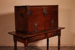 Spanish Renaissance Cabinet Called Bargue o In Walnut XVII - 2737047